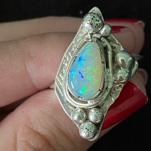 Stunning Solid Opal Ring